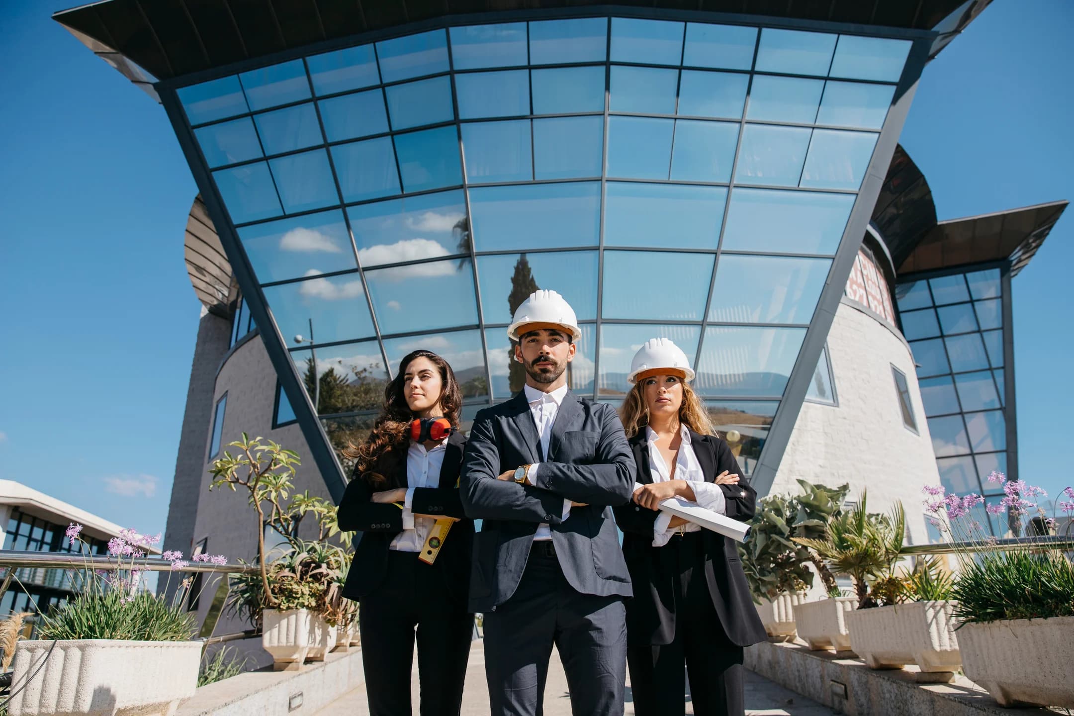 Equipo de trabajo en Constructora Sinergia